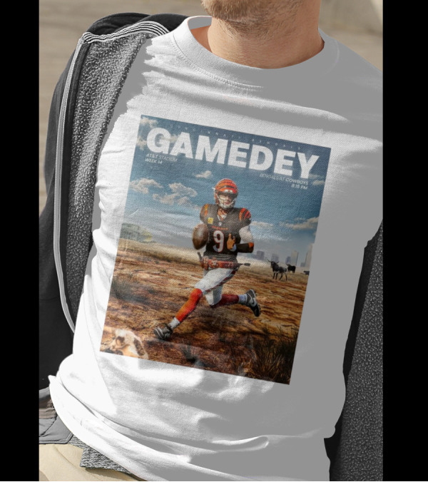 Cincinnati Bengals Gamedey AT&T Stadium Week 14 Bengals At Cowboys 8:15 PM Lone Star State T-Shirt