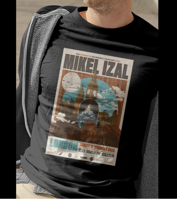 Mikel Izal London Scala February 16 2025 Tour T-Shirt