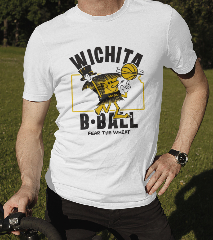 Wichita B-Ball Fear The Wheat WSU Vintage T-Shirt