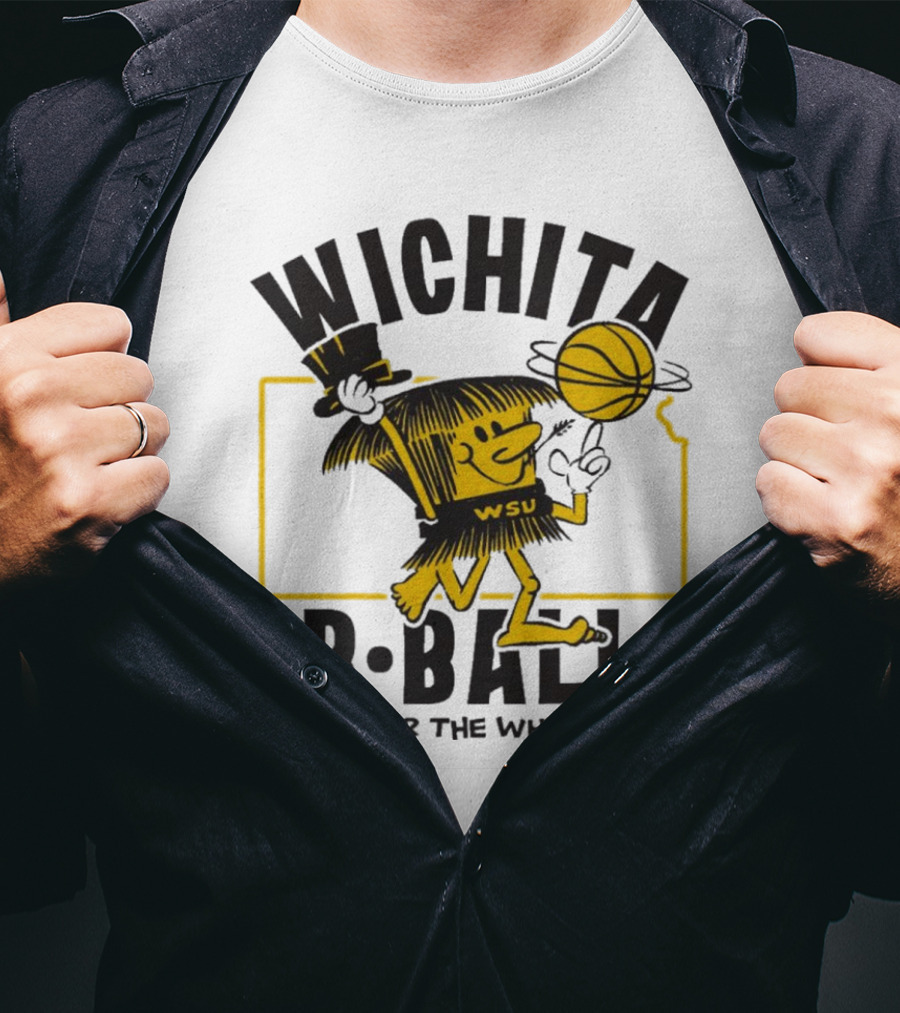 Wichita B-Ball Fear The Wheat WSU Vintage T-Shirt