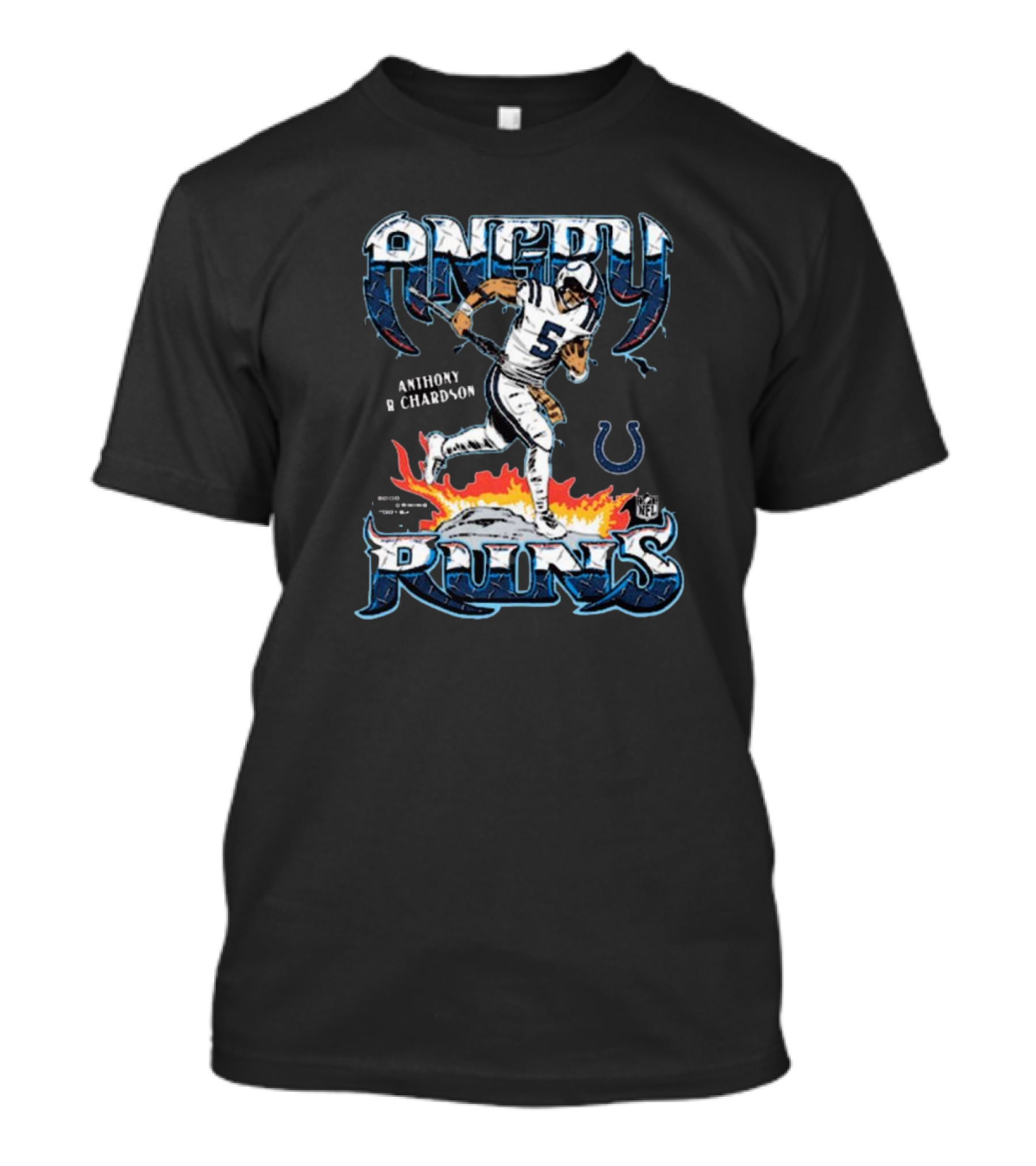 Angry Runs Anthony Richardson Indianapolis Colts NFL T-Shirt
