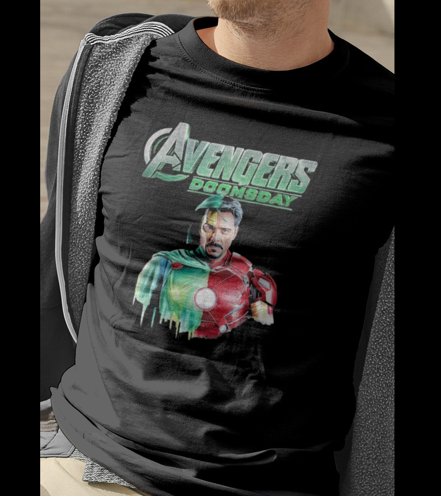 Avengers Doomsday Iron Man Superman Crossover Fusion T-Shirt