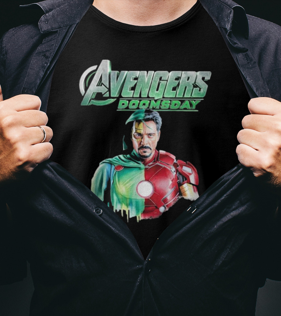 Avengers Doomsday Iron Man Superman Crossover Fusion T-Shirt
