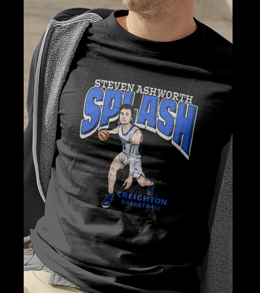 Steven Ashworth Splash Creighton Basketball Cartoon T-Shirt
