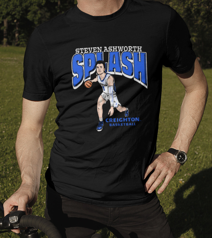 Steven Ashworth Splash Creighton Basketball Cartoon T-Shirt