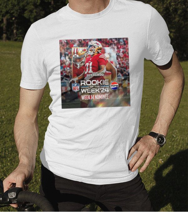 Isaac Guerendo San Francisco 49ers NFL Rookie Of The Week 2024 Week 14 Nominee Pepsi Faithful To The Bay T-Shirt