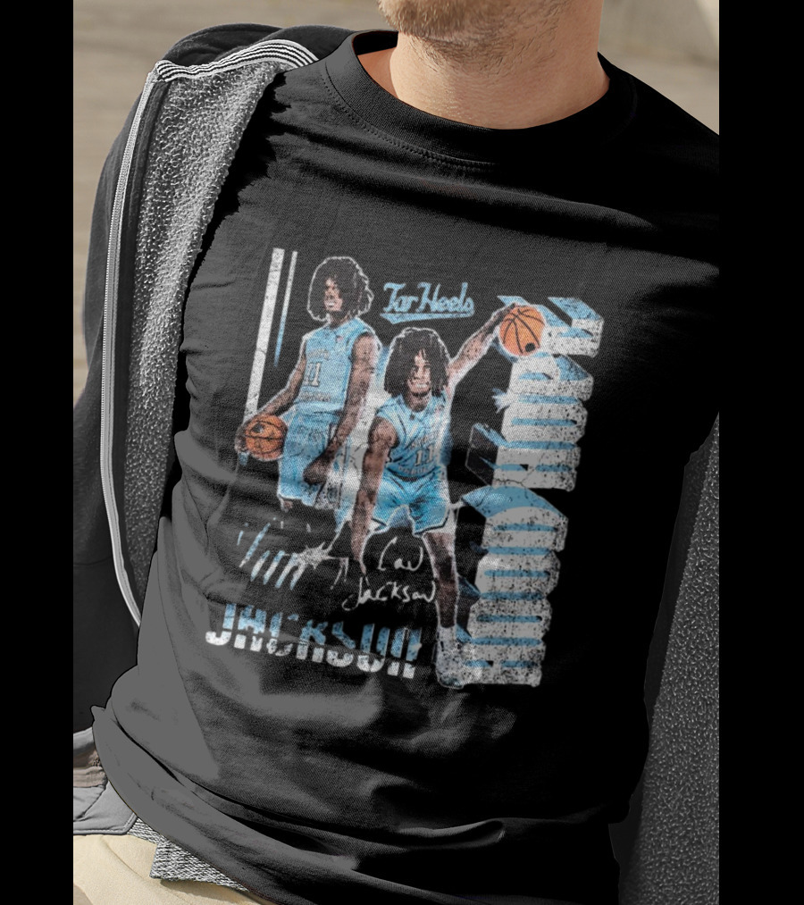 Ian Jackson North Carolina Tar Heels Basketball Signature 90s Hood Hope T-Shirt