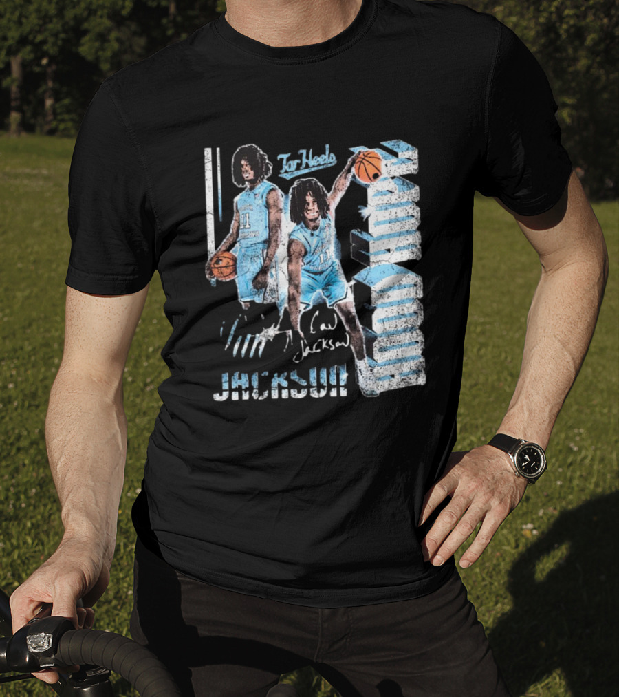Ian Jackson North Carolina Tar Heels Basketball Signature 90s Hood Hope T-Shirt