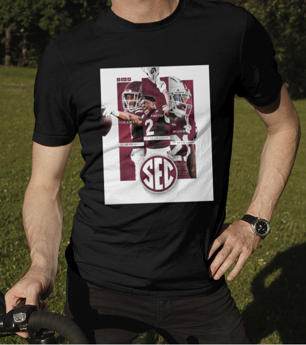 Isaac Smith, Kevin Coleman Jr., Davon Booth 2nd Team All-SEC Honors Southeastern Conference T-Shirt