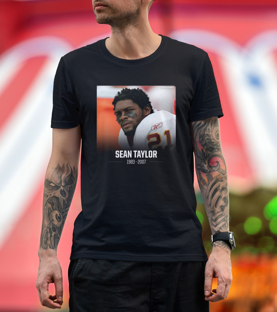 Washington Commanders Sean Taylor 1983 – 2007 CBS Sports T-Shirt