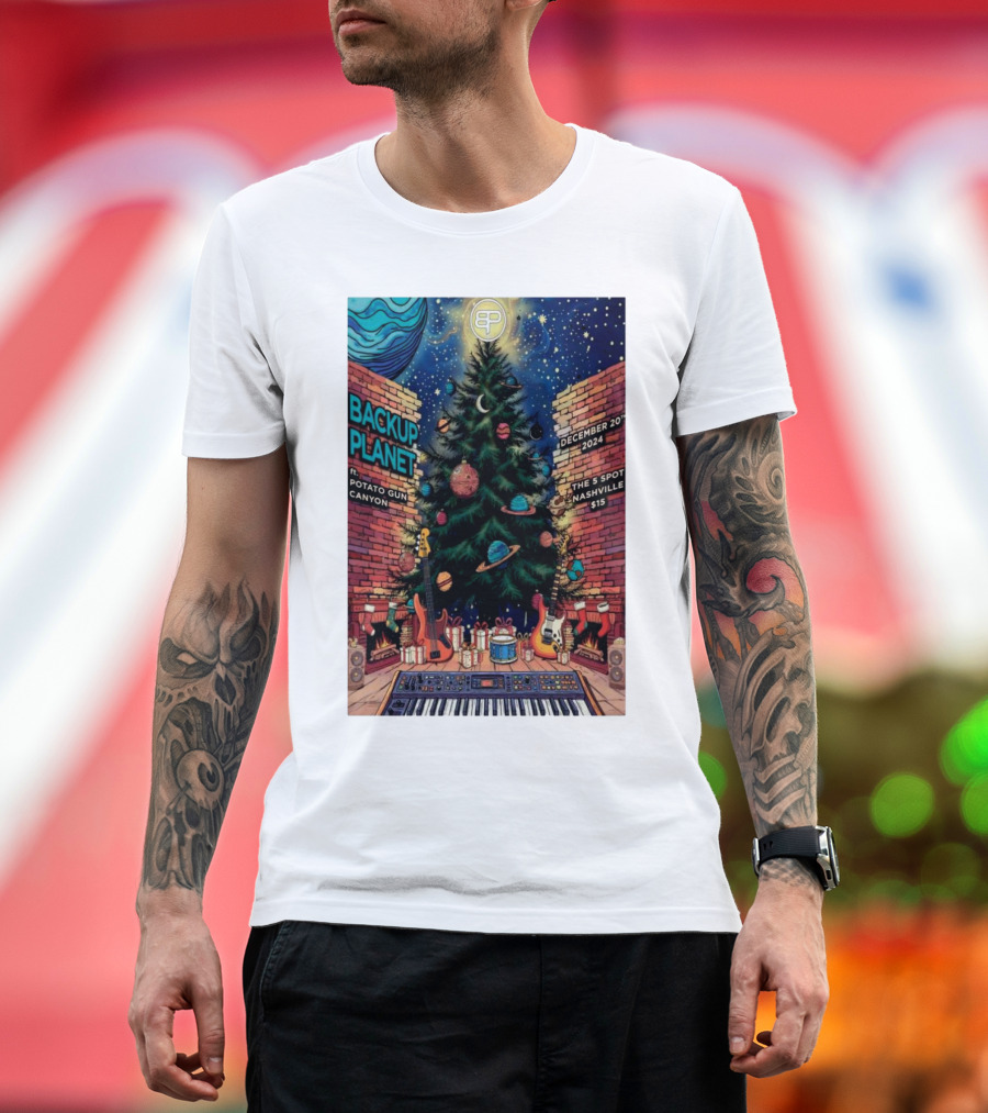 Backup Planet Retro Concert at The 5 Spot Nashville December 20 2024 Featuring Potato Gun Canyon T-Shirt