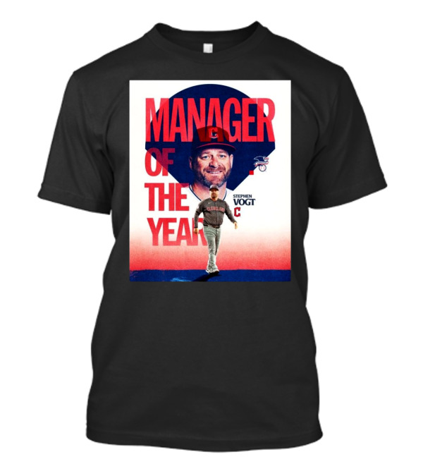 Stephen Vogt Cleveland Guardians Manager Of The Year 2024 MLB Award Winner T-Shirt