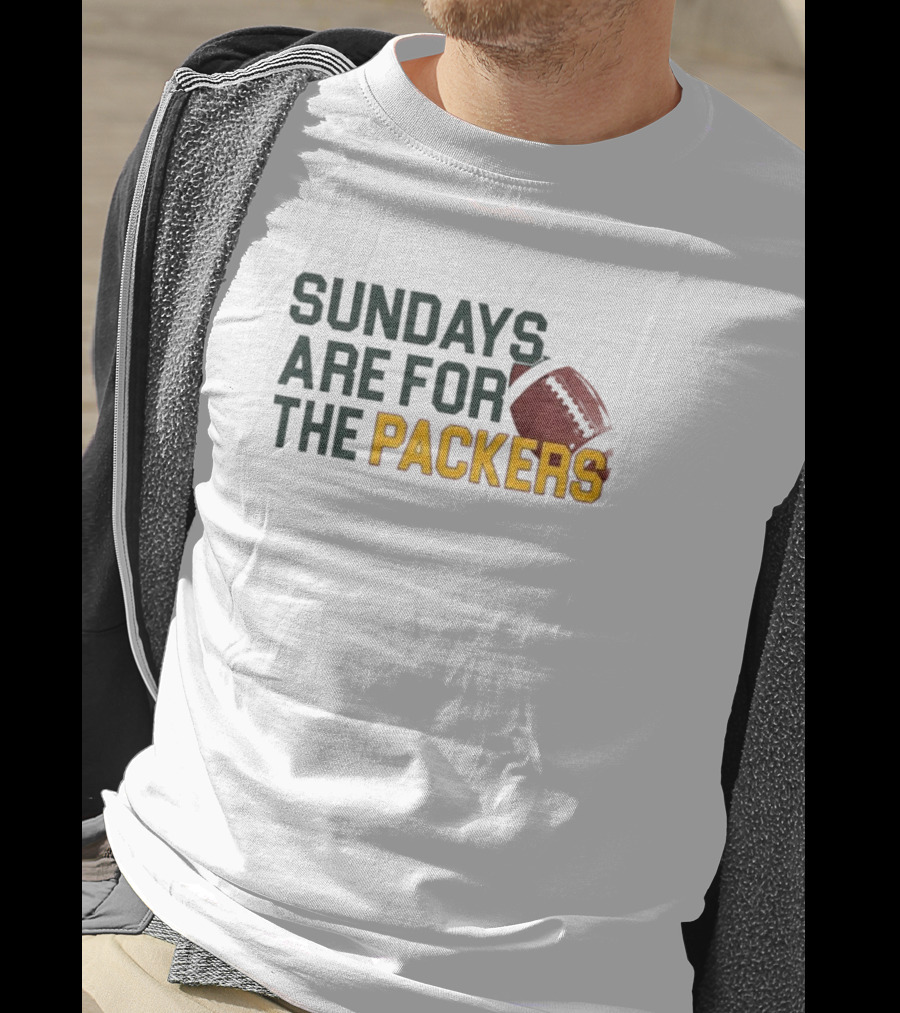 Sundays Are For The Green Bay Packers Football NFL Fans T-Shirt