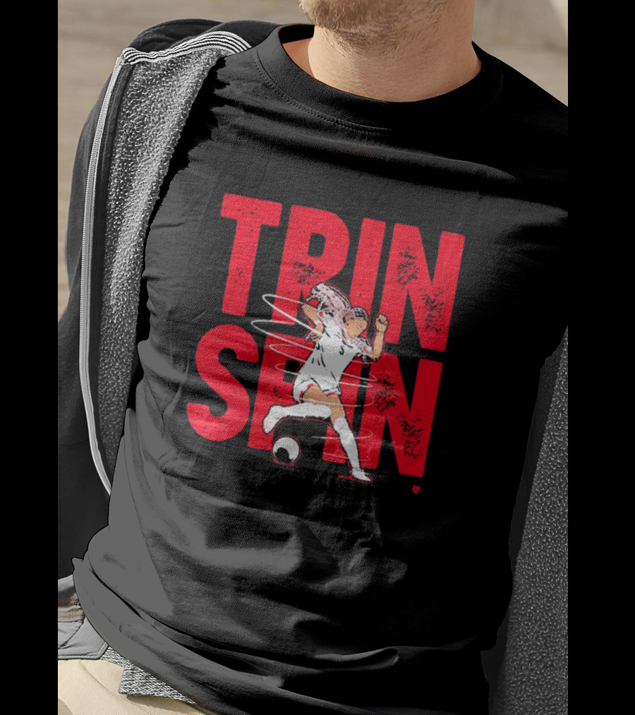 Trinity Rodman Washington Spirit Soccer Trin Spin Action T-Shirt