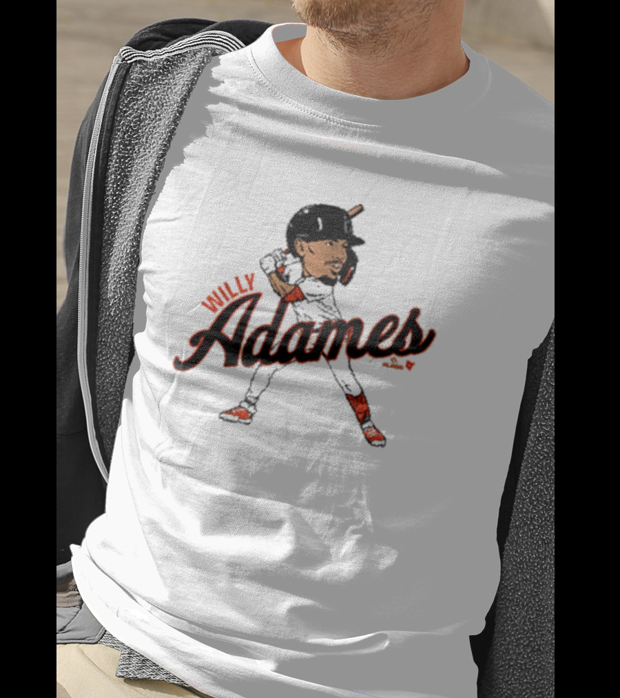 Willy Adames San Francisco Giants Caricature MLB Player T-Shirt