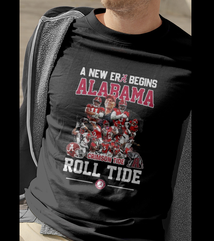 Alabama Crimson Tide A New Era Begins Roll Tide All Players T-Shirt