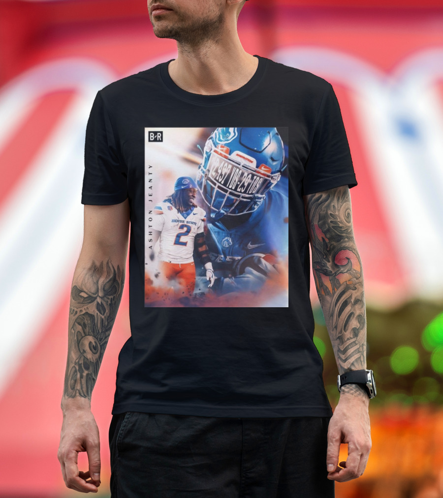 Boise State Broncos Football Ashton Jeanty Historic Season RB1 Bleacher Report B-R T-Shirt