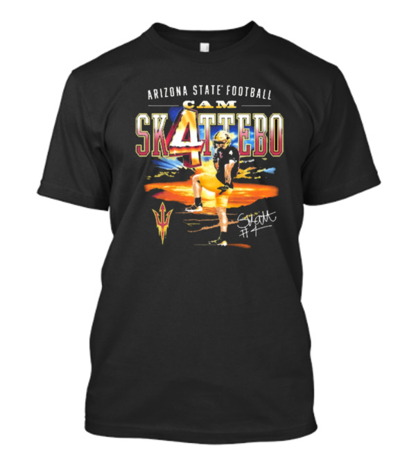 Arizona State Sun Devils Cam Skattebo Number 4 Football 90s T-Shirt