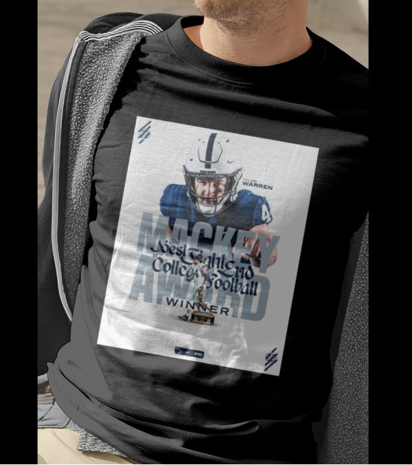 Tyler Warren Penn State Nittany Lions Mackey Award Best Tight End In College Football Winner T-Shirt