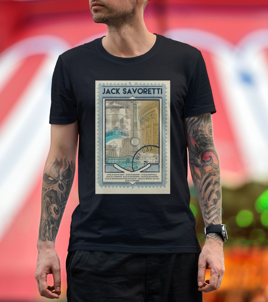 Jack Savoretti Tour 2025 Isle Of Man Halifax Sheffield Bournemouth Oxford T-Shirt