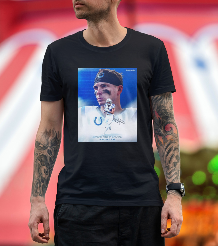Indianapolis Colts Vs Denver Broncos Empower Field At Mile High Dec 15 2024 4:25 PM CBS T-Shirt