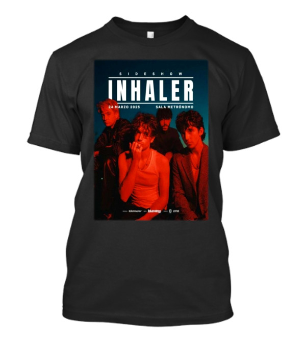 Inhaler Sideshow Chile 24 Marzo 2025 Sala Metronomo T-Shirt