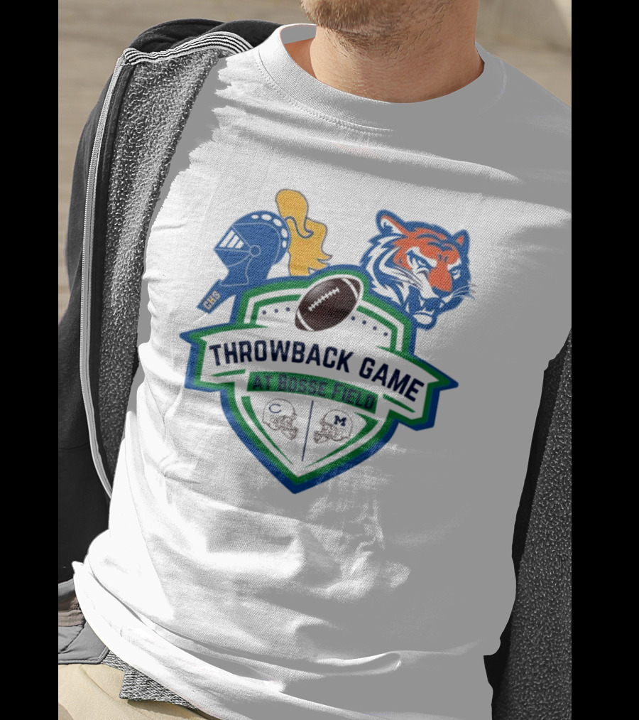 Throwback Game At Bosse Field Memorial Central Tigers Knights Football Showdown T-Shirt