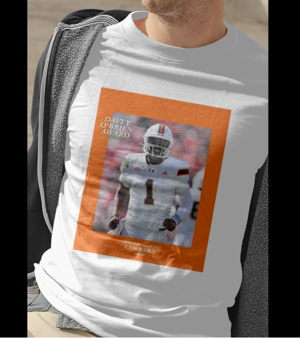 Davey O'Brien Award Cam Ward Miami T-Shirt