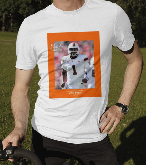 Davey O'Brien Award Cam Ward Miami T-Shirt
