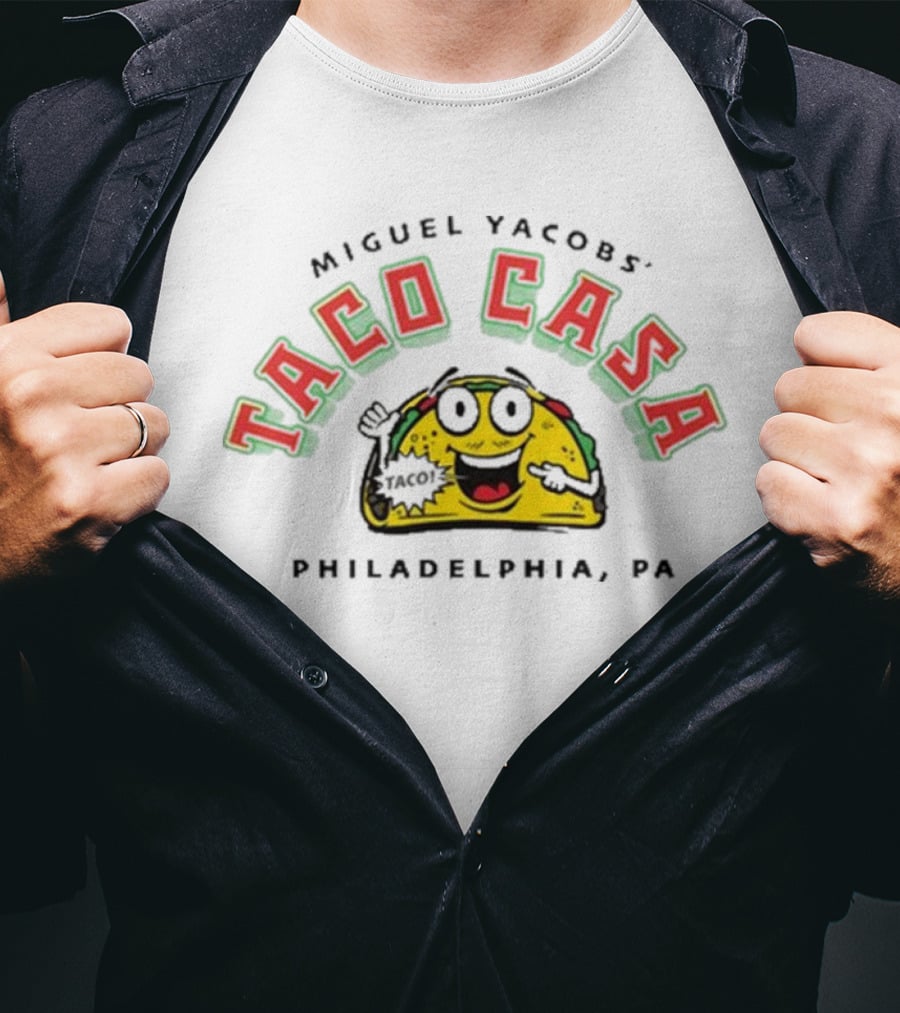 Miguel Yacobs’ Taco Casa Philadelphia PA Taco Painting T-Shirt