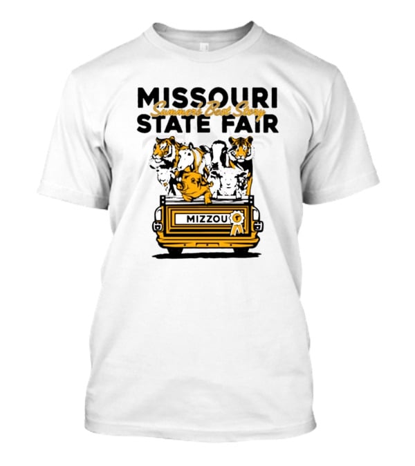 Missouri State Fair Mizzou Summers Best Story Truck With Animals T-Shirt