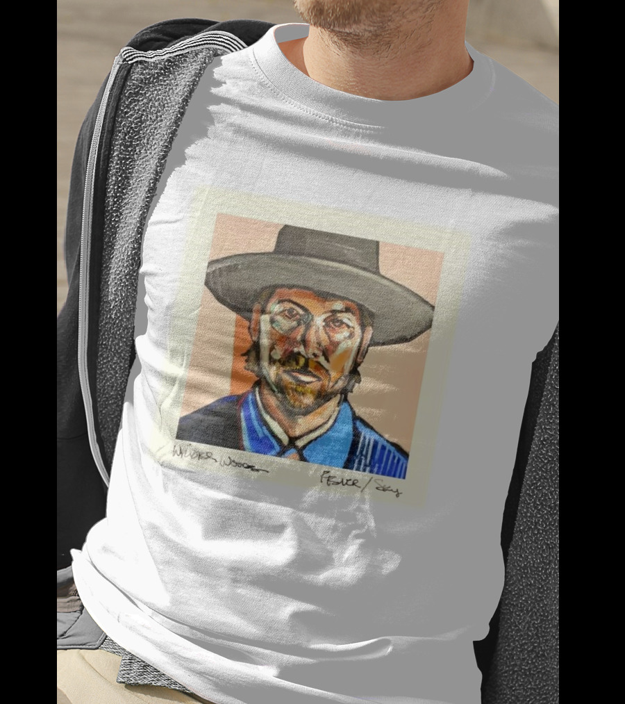 Wilder Woods Fever Sky Painting Portrait Hat Bold Brushstrokes T-Shirt