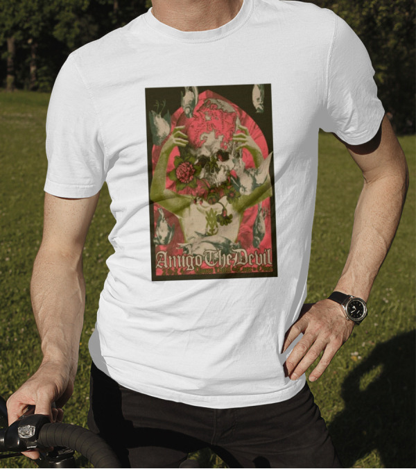 Amigo The Devil Yours Until The Tour Is Over 2024 Skull Roses Hands T-Shirt
