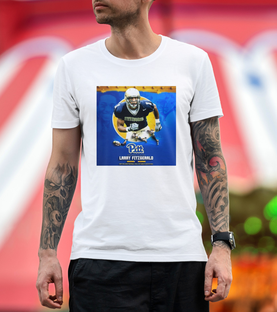 Pitt Panthers Congratulates Larry Fitzgerald NFF College Football Hall of Fame Class of T-Shirt