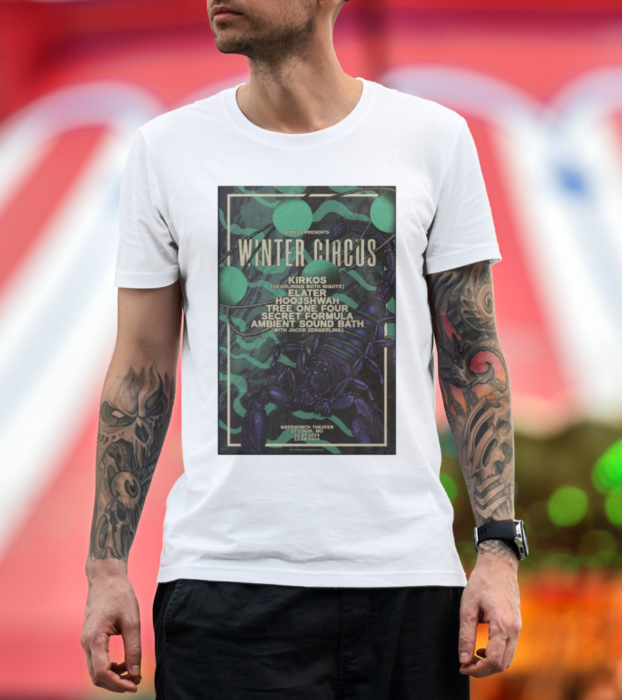 Winter Circus Featuring Kirkos Greenfinch Theater St Louis MO Dec 27-28 T-Shirt