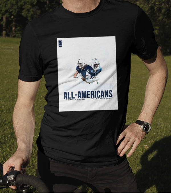 PSU All-Americans Abdul Carter First Team Tyler Warren Second Team T-Shirt
