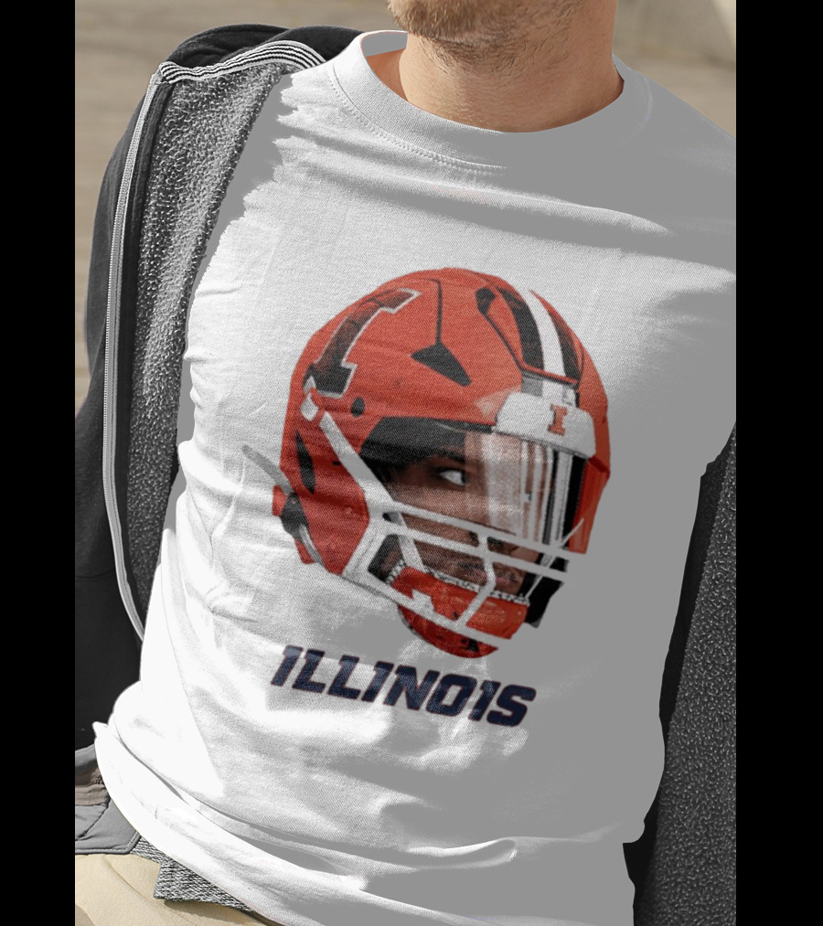 Matthew Bailey Illinois Fighting Illini Football Helmet Ill1no1s T-Shirt