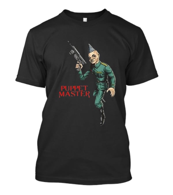 Bull Airs Puppet Master Character With Gun T-Shirt