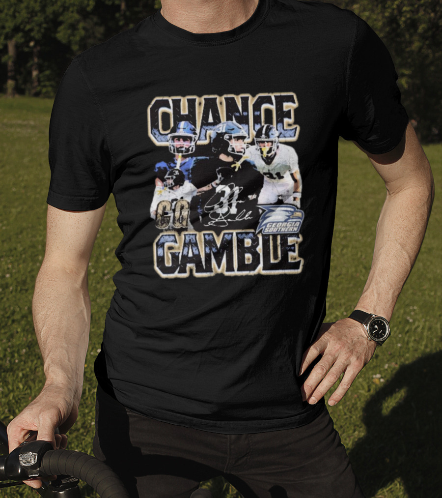 Chance Gamble Georgia Southern Eagles Football Go Signature 90s T-Shirt