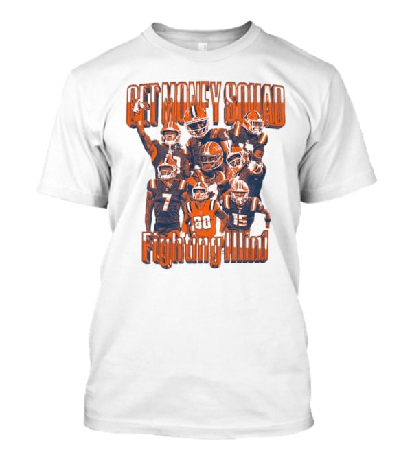 Get Money Squad Illinois Fighting Illini Football Team Week 5 Players T-Shirt