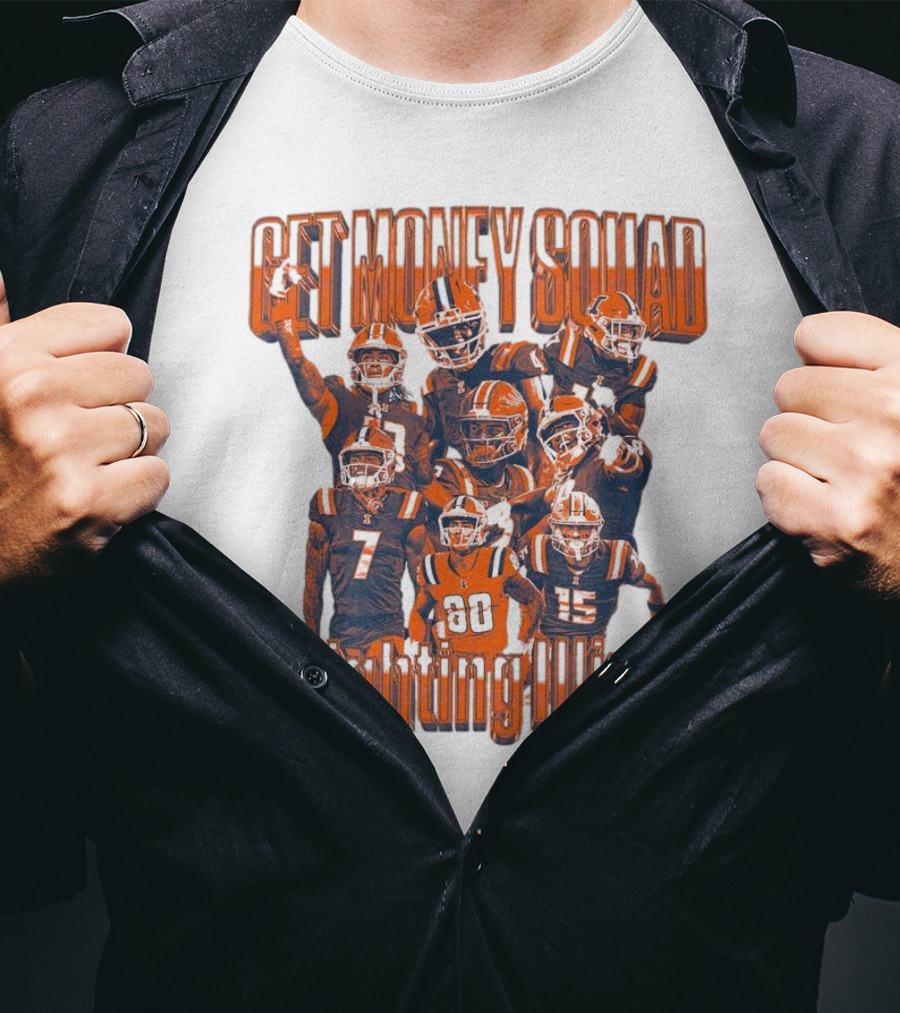 Get Money Squad Illinois Fighting Illini Football Team Week 5 Players T-Shirt