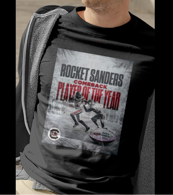 Rocket Sanders South Carolina Gamecocks Comeback Player Of The Year T-Shirt