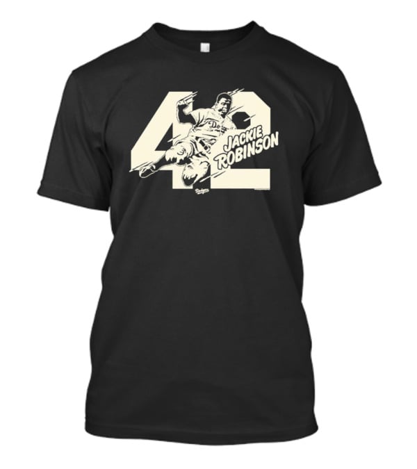 Jackie Robinson Dodgers Sliding 42 MLB Los Angeles T-Shirt