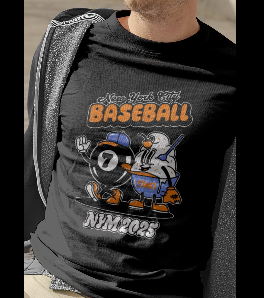 New York City Baseball Magic 7 Ball Nym 2025 T-Shirt