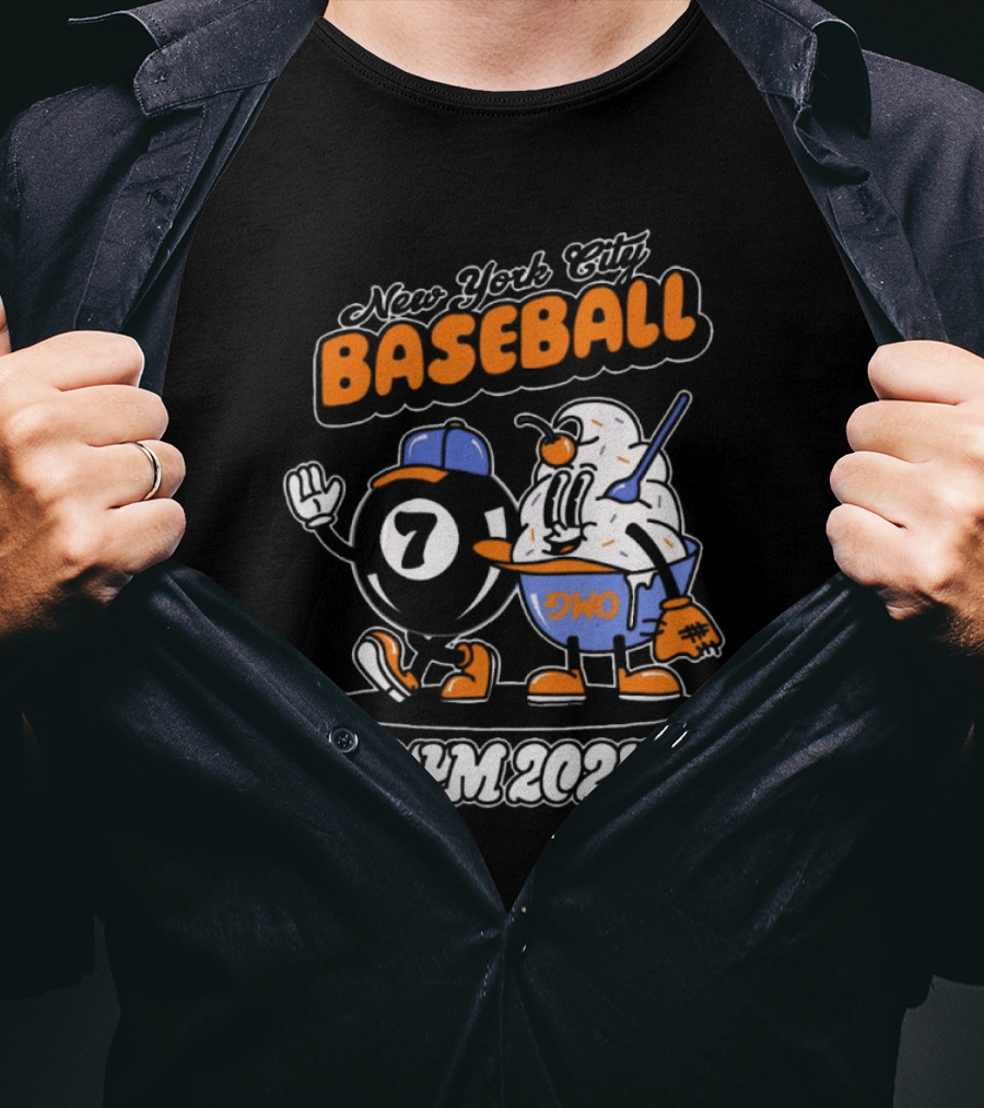 New York City Baseball Magic 7 Ball Nym 2025 T-Shirt