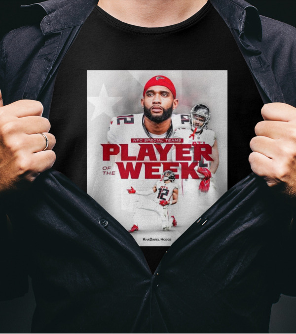 Atlanta Falcons KhaDarel Hodge NFC Special Teams Player Of The Week T-Shirt