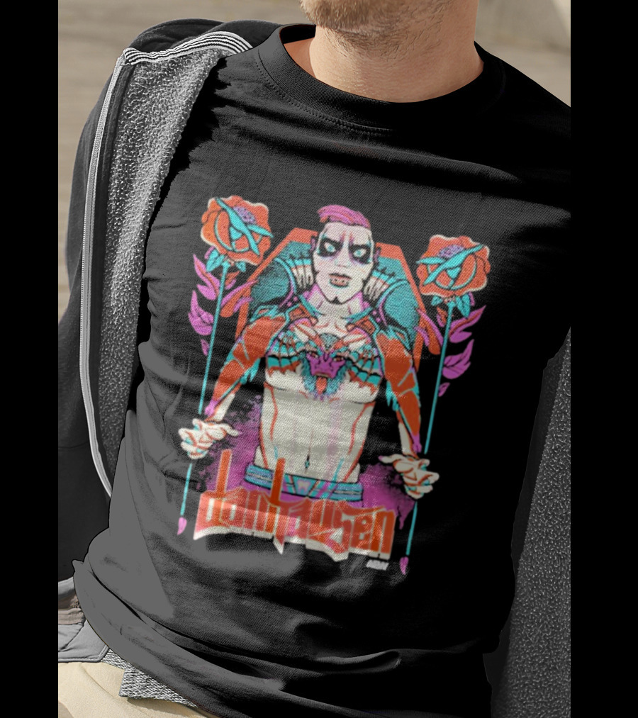 Danhausen AEW Artist Series Arise Roses And Skeletons T-Shirt