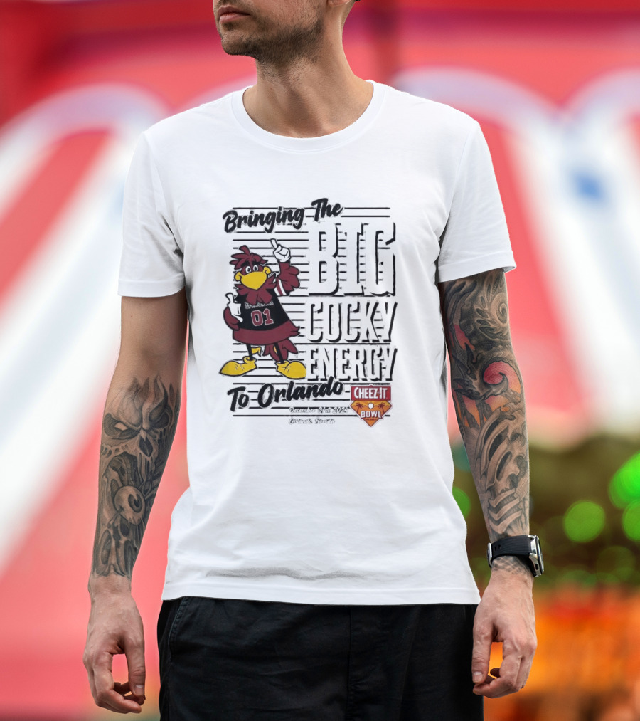 Bringing The Big Cocky Energy South Carolina Gamecocks To Orlando December 31st 2024 Cheez It Bowl T-Shirt