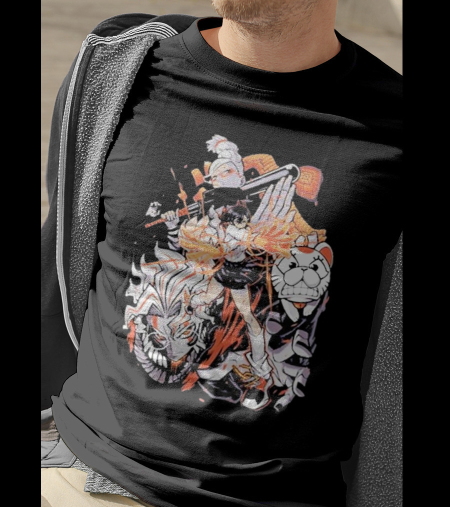 Doodle Toon Dandadan Manga Character Compilation T-Shirt