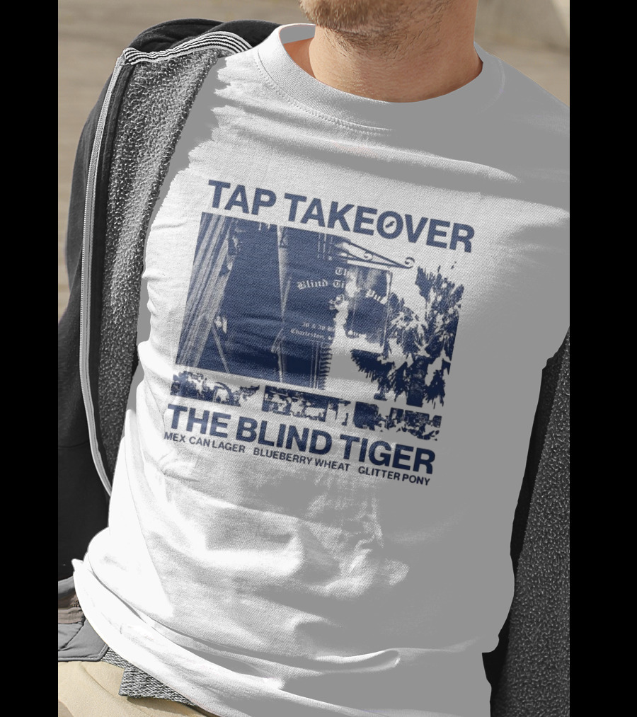 Tap Takeover The Blind Tiger Mex Can Lager Blueberry Wheat Glitter Pony T-Shirt